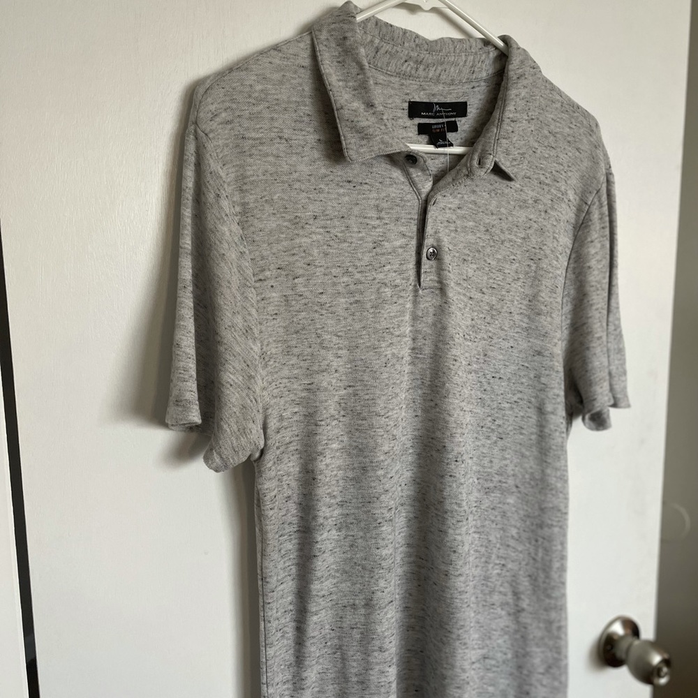 Marc Anthony Luxury Slim Fit Polo Shirt - L - Picture 2 of 11